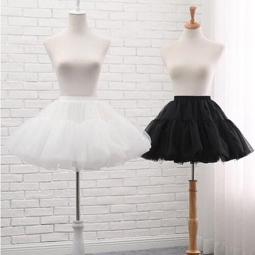 Lolita Daily Boneless Soft Yarn Lolita Half-length Petticoat Costplay Violent Pompon pettiSkirt underskirt lolita skirt JKA112