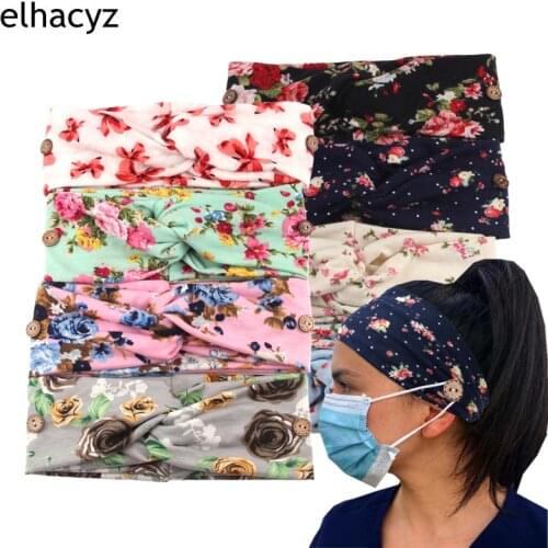 10pcs/lot Women Headband Print Floral Cross Headband Soft Cotton Toddler Girls Top Knot Hair Scarf Hair Tie Band Hair Accessory