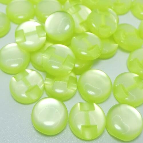 100Pcs 12mm Bright Green Transparent Resin buttons candy Eye cat buttons 1/2 inch sewing child clothes accessory