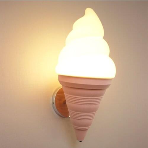 Ice Cream Wall Lamp Modern Led Wall Lights for Home Decor Bedroom Bedside Living Room Wall Sconce Bar Coffee Industrial Lighting