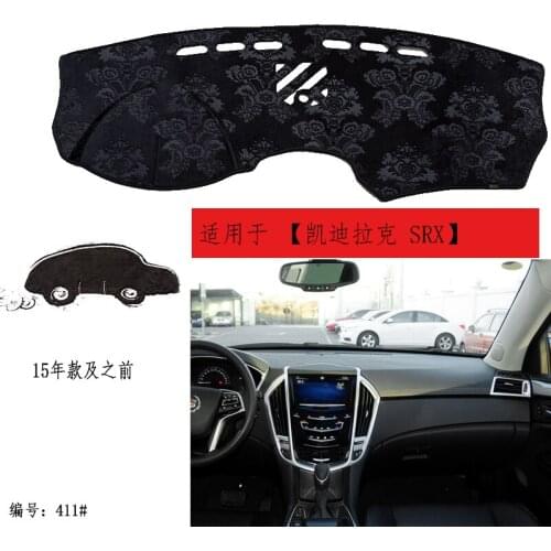 TOMMIA For Cadillac SRX Car Dashboard Pad Cover Dash Mat Anti-Sun Velvet Instrument