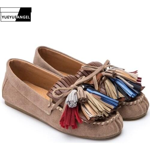 YueYueAngel Women's Moccasins