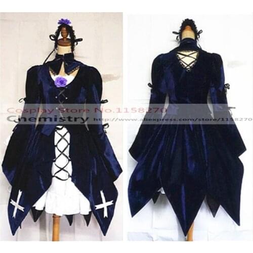 Rozen Maiden Suigintou Mercury Lampe dress Cosplay Costume