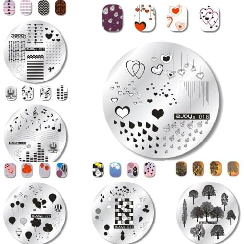 Giraffe Cheetahs Steel Stamping Plate Out of Africa Steel Stamping Plate Nail Stamp Plate Hipster Collection Animal Faces Image