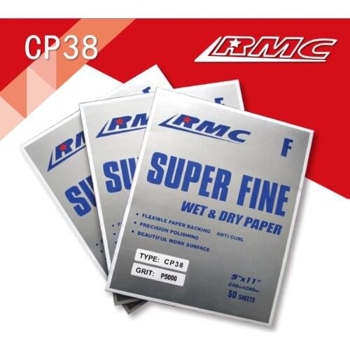 5 Sheets CP38 Waterproof Sandpaper Abrasive Paper Wet & Dry 1200 to 5000 Grits for Automotive Sanding Wood Furniture Finishing