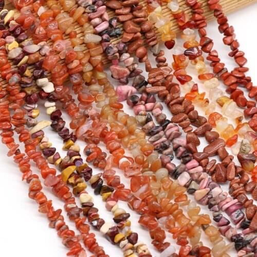 New Natural Semi-Precious Stone Beads Irregular Agate Chrysolite Crushed Stone Beaded for Jewelry Making Bracelet Gift 5-8mm