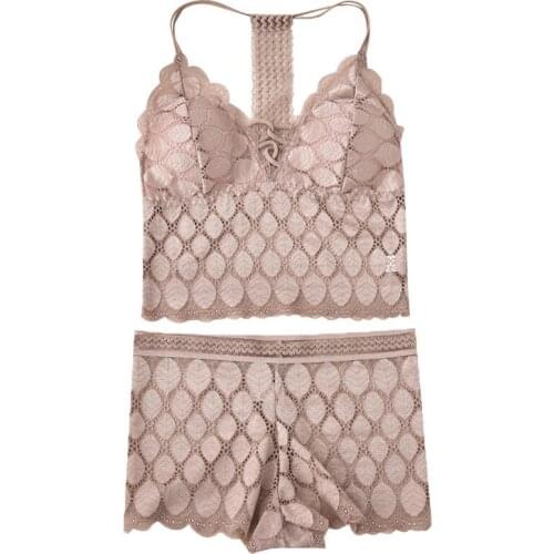 V-neck beauty back lace bra anti-walking bare wrap chest jumper bra underwear gathered to support the chest lady breast suit