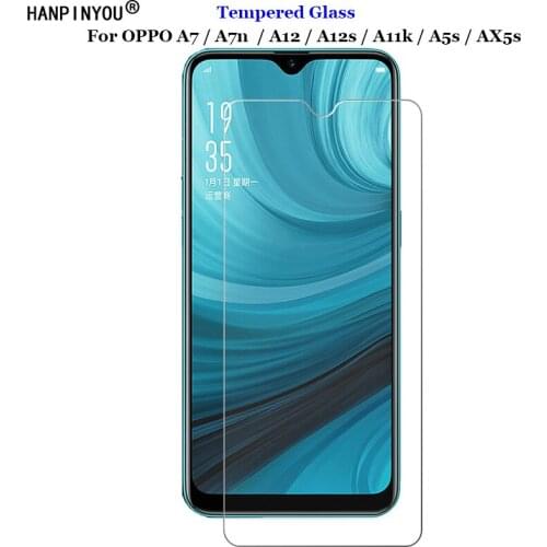 For OPPO A7 A7n A12 A12S A11K A5s AX5s Tempered Glass 9H 2.5D Premium Phone Screen Protector Film