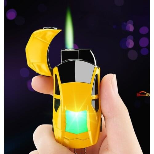 Torch Lighter Flashing Light Small Sports Car Model Cigarette Lighter Personality Pendant MenS Gadgets Cigarette Accessories