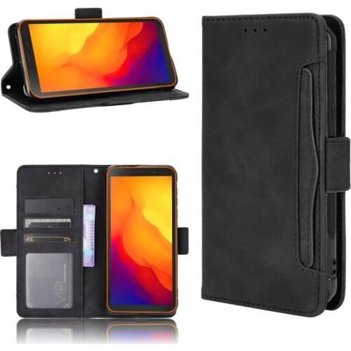 Leather Phone Case for Blackview BV6300 Pro Back Cover Flip Card Wallet with Stand Retro Coque
