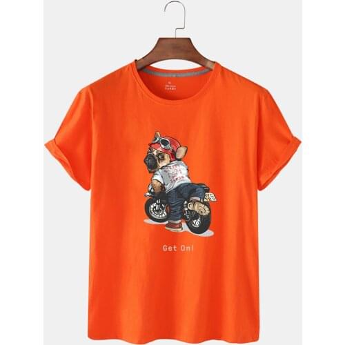 Summer Womens Top Personality Fashion Cartoon Print Custom Sports Short-sleeved T-shirt Graphic Women Round CollarT-shirtCotton