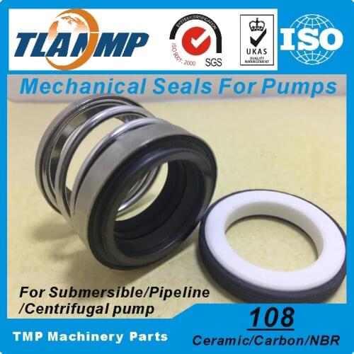 108-45 Mechanical Seals (Material: Carbon/Ceramic/NBR) Shaft Size 45mm Single Spring Pump Seal Used in Clean/Waste Water,Oil