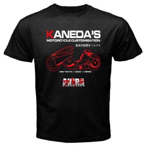 New Japan Anime Manga Akira Shotaro Kaneda Custom Motorcycle Japan Movie Fashion 2019 Brand Design Casual Cool T Shirt