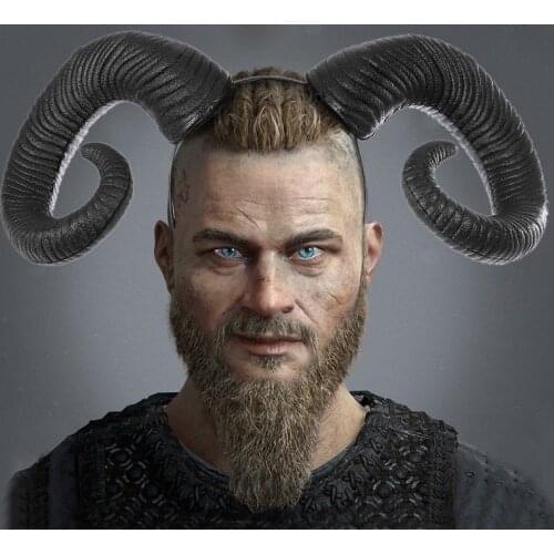 Big Ram Horns Gothic Headband Steampunk Sheep Horn Hair Band Cosplay Halloween Party Accessories