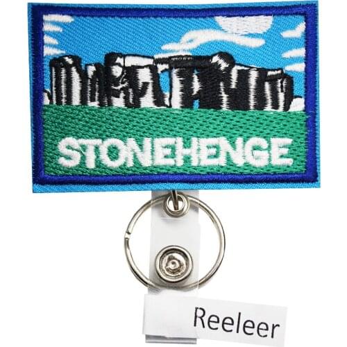 Reeleer Travel Souvenir Band Badge Reels Retractable for name badge holders, with Alligator Clip, 24 inches Thick Pull Cord