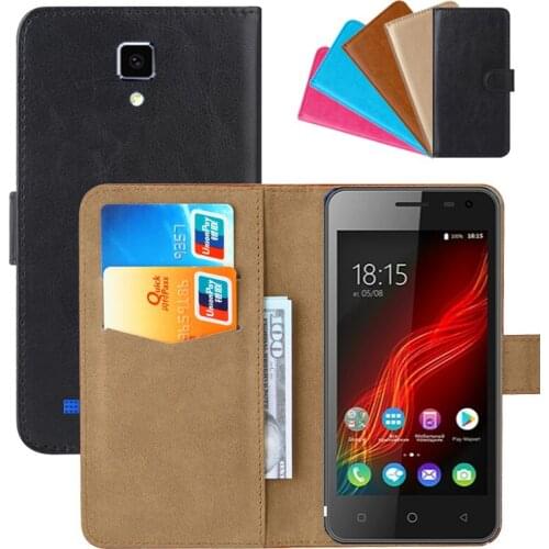 Luxury Wallet Case For BQ BQ-4500L Fox LTE PU Leather Retro Flip Cover Magnetic Fashion Cases Strap