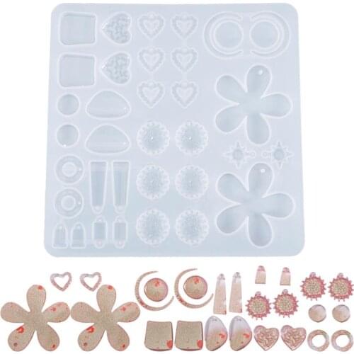 Earrings Silicone Mold Epoxy Mold Casting Mold Silicone Pendant Mold For DIY Jewelry Making Findings Supplies Accessories