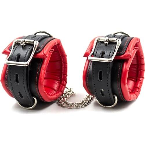 SM Bondage Restraint Bondage Fetish Slave Handcuffs & Ankle Cuffs Adult Erotic Sex Toys For Woman Couples Games Sex Products