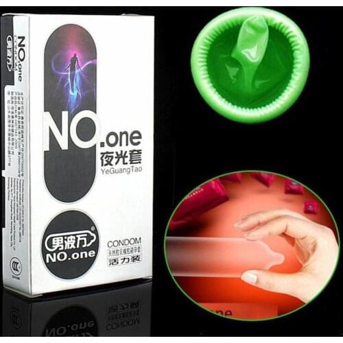 Super Thin Natural Latex Night Glowing Condom Adult Men Long Lasting Condoms Lubrication Safer Sex Penis Sleeve Condoms 8pcs/box