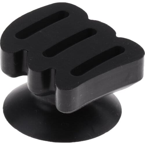 Tooyful Silicone Guitar Plectrums Picks Holder with Suction Cup Black Guitar Bass Banjo Mandolin Parts