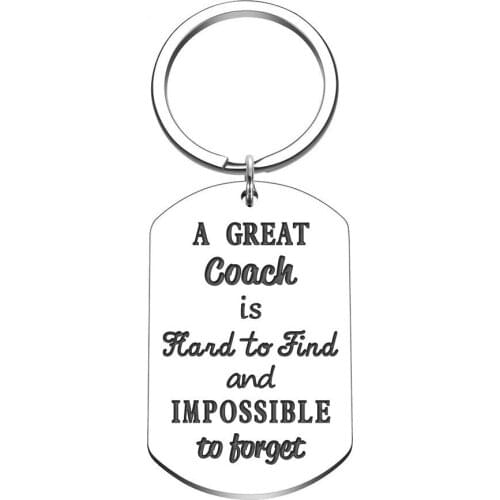 Coaches Keychain Sports Gifts for Men Women Boys Football Basketball Baseball Swimming Soccer Birthday Gift Match Cheer Key Ring