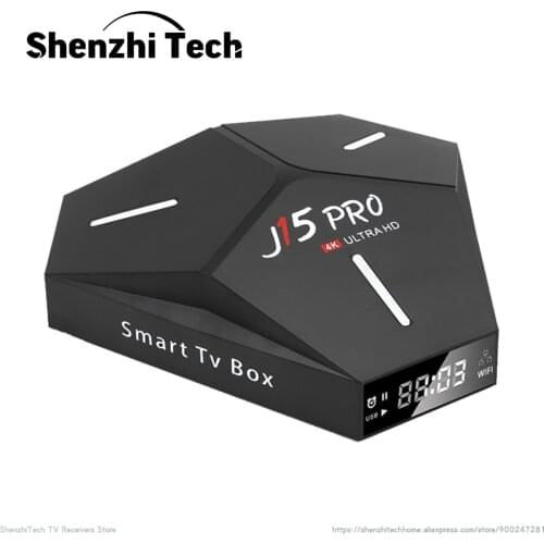 2021 Smart TV Box Android 9.0 Rockchip RK3328 DDR3 4GB RAM 64GB ROM Set-Top Receiver J15 PRO 4K with WIFI Unique Media Player
