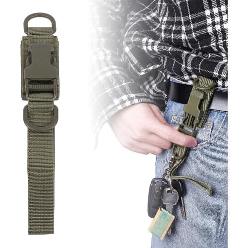 Outdoor Hunting EDC Waist Keychain Durable High Molle System Backpack Buckle Keychain for Airsoft Hunting Accessories