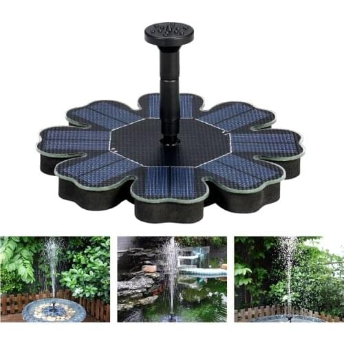 Solar Powered Fountain 8V 1.6W Solar Panel Water Floating Fountain Garden Decoration Water Pump for Bird Bath Pond pool