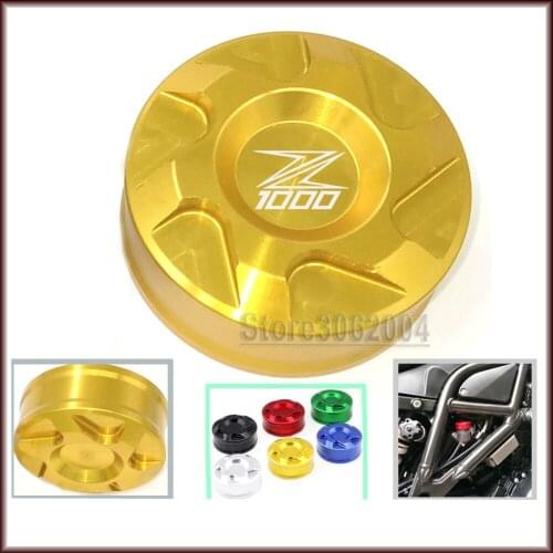 Rear Brake Fluid Reservoir Cover Cap For KAWASAKI Z1000 Z 1000 2007-2018 Motorcycle Accessories CNC Motor Parts
