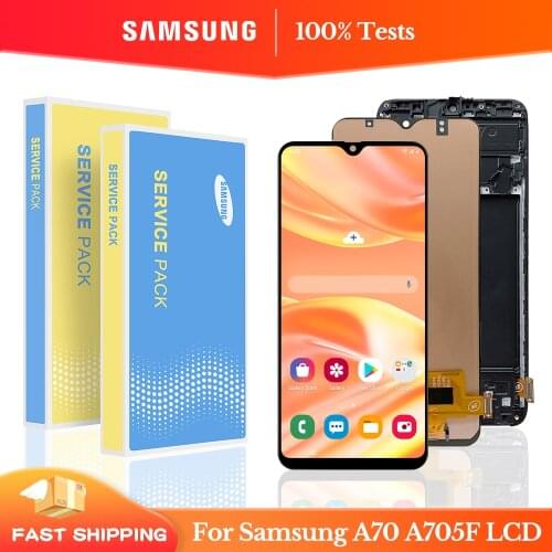 A705f Lcd For Samsung Galaxy A70 2019 LCD Display Touch Screen Digitizer Assembly For Samsung A705 A705F SM-A705F A705DS Display