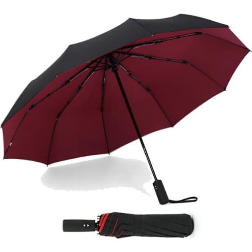 Umbrella Women Large Windproof Fully-automatic 10Ribs Double Layer Anti-UV Male Woman Sun and Rainy Umbrellas Parasols Rain Gear