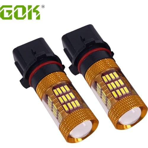 1pcs Auto led P13W LED 60SMD 4014 LED Car Automotive Turn Signal Light Indicator Lamp Fog Lamp Daytime Running Lights 6000K