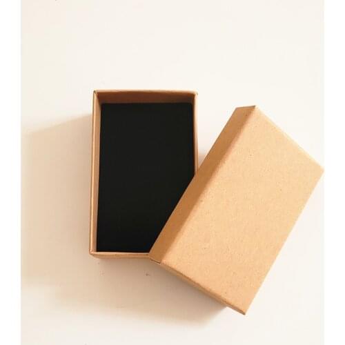 10pcs/lot Jewelry Package Box Ring Earring Necklace Jewelry Organizer Holder Kraft Paper Box 5cm x 8cm x 3cm