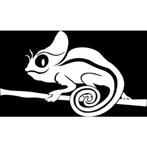 15.1*8.9CM Chameleon Climbing Lizard Decor Car Modelling Stickers Accessories Motorcycle C12-1120