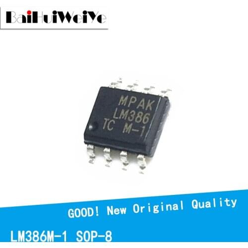 20PCS/LOTE LM386 LM386M-1 LM386MX-1 SOP8 LM386M Operational SOP-8 SMD New Original IC Amplifier Chipset Good Quality
