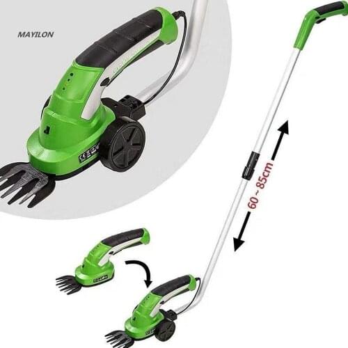 7.2V Electric Trimmer 2 In 1 Lithium-ion Cordless Garden Tools Hedge Trimmer Rechargeable Hedge Trimmers for Grass