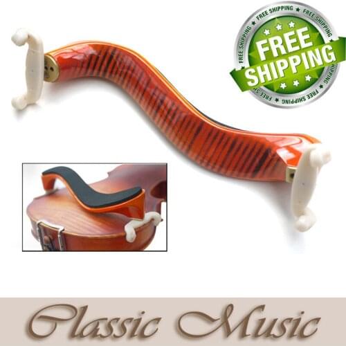 Freeshipping ! Flamed Maple Shoulder Rest for Violin (3/4 - 4/4), Beautiful Flame