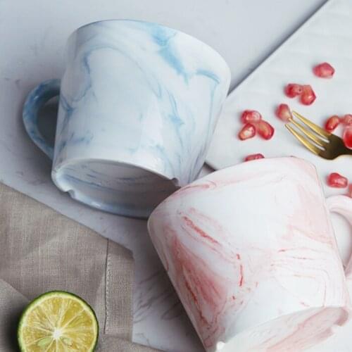 Elegant style texture stripe ceramic mug Creative Kitchen Drinkware Beverage Mug Art Cup