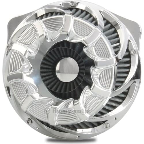 Chrome Drift cut Air cleaner kits for harley Softail Deluxe Dyna Fat Bob FXDF 2008-2015 Road King FLHR/I street glide 1999-2007