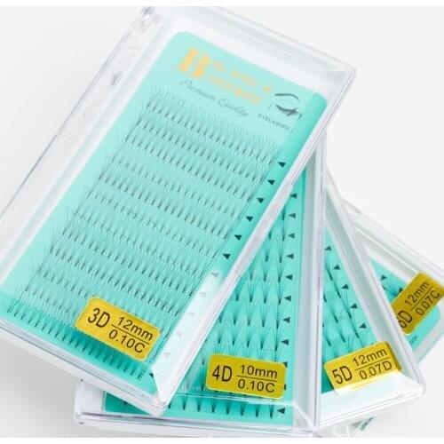 3D 4D 5D 6D Individual Natural Mink Eyelash Extension Artificial Fake False Eyelashes Premade Fans Free Shipping