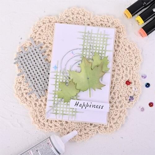 Grid Fence Metal Cutting Dies Stencil DIY Scrapbook Embossing Album Paper Card Craft Folder Knife Mould Blade Punch Stencils Die