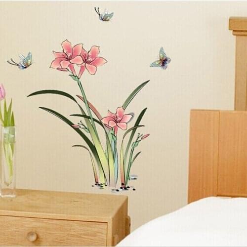 Stickers children Children Sweet Bedroom Living Room Sofa Tv Setting Glass Decorative Murals Adhesive Stickers Landscape Student