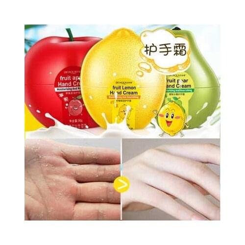 BIOAQUA Natural fruit extract Fruit Pear Lemon Peach Mango Banana Nourishing Moisturizing Hydrating Hand Cream Hand Care