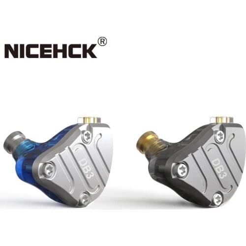 NiceHCK DB3 1BA+2DD Hybrid 3 Driver Units In Ear Earphone Monitor Running Sport Earphone HIFI Headset Metal DJ Earbud IEM MK3