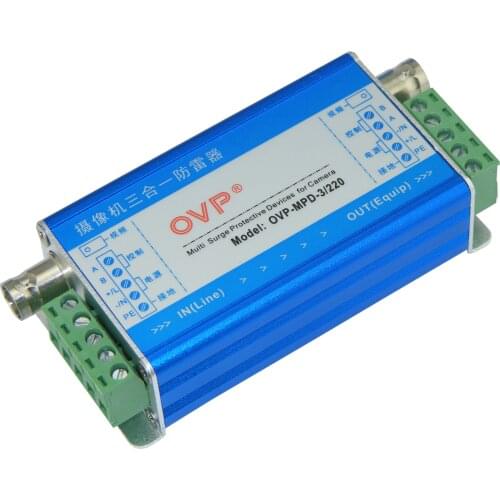 OVP HD surveillance analog camera three-in-one video lightning arrester lightning protection