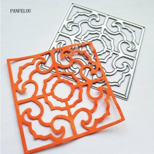 PANFELOU The pattern window metal craft paper die cutting dies Scrapbooking/DIY Easter wedding Embossing mould cards