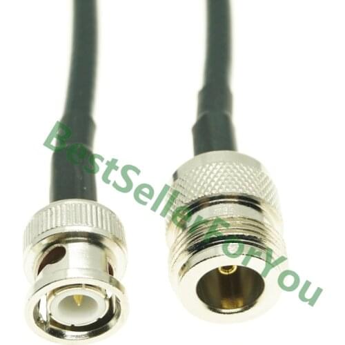6/10/20inch N Type Female To Connector BNC Male RF Pigtail Cable RG58 50cm NEW High Quality