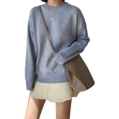 Casual Loose Long Sleeve Winter Sweater Female Pullovers Streetwear Basic O-neck Knitted Jumpers for Women Sweater