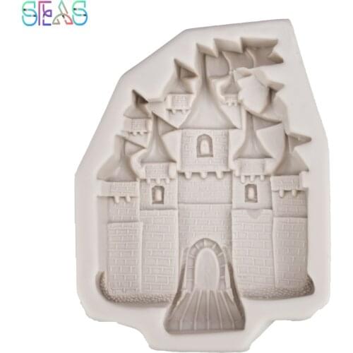 Castle Silicone Mold Chocolate Cake Gummy Candy Clay Mold DIY Decoration Decoration Tool