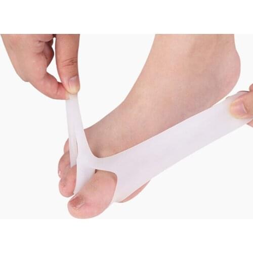 1Pair Silicone Foot Toe Separator Thumb Hallux Valgus Corrector Orthopaedic Foot Protector Bunion Adjuster Feet Care